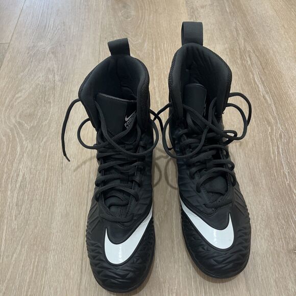 Nike Force Savage Football Cleats Black Size 7.5